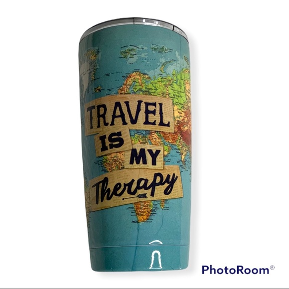 NATURAL LIFE Other - Natural Life Stainless Steel Tumbler Travel Is My Therapy